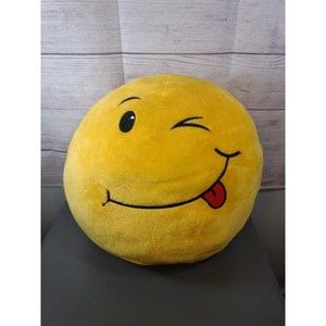 Ty Beanie Ballz "Smiley" 2 Smiles/Faces Double Sided 13" Plush